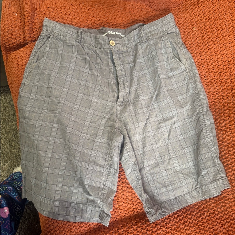 Classic Gray Checkered Men's Shorts